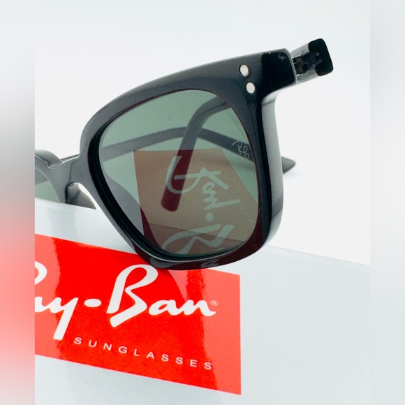 Ray-Ban Zaya Bio Based Sunglasses RB4456F Polished Black Frame Dark Grey Lenses - Picture 13 of 14